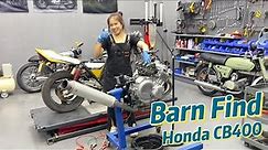 Barn Find Honda CB400 Rescue Time Lapse! P4
