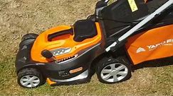 YARD FORCE CORDLESS 40V LAWNMOWER REVIEW