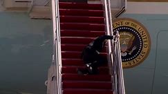 March 2021: Biden stumbles on steps while boarding Air Force One