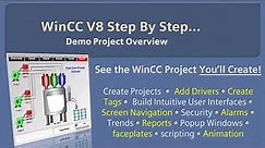 WinCC v8.0 Step By Step 1: The Demo Project You'll Build! 👨🏽‍💻 Learn SCADA Programming #winccguru