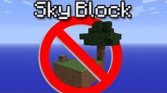 [Minecraft] Sky Block - How NOT to survive!