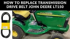 How to Install Transmission Drive Belt John Deere LT150 Tractor