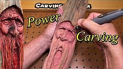 Red Cedar Wood Spirit Power Carving with Dremel 3000 - Kutzall