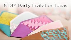 5 DIY Party Invitation Ideas