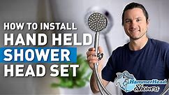 Installation: ALL Metal Hand Held Shower Head with Hose and Holder by HammerHead Showers