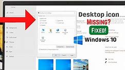 Windows 10: Fix Desktop Icons Are Missing! [Not Showing]