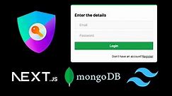 Next.js 13 Authentication: Custom Email/Password with NextAuth.js & MongoDB