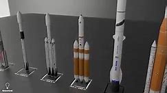 Rocket Size Comparison 2021 (SpaceX, NASA, ULA, Blue Origin)