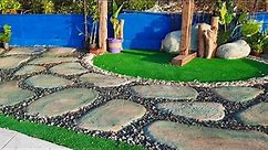 HOW TO MAKE ARTIFICIAL ROCKS AND STONES ON ROOFTOP #FakePathwayIdeas
