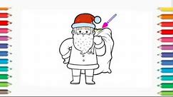 how to color santa claus