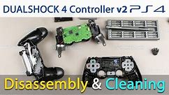 PS4 DualShock v2 controller disassembly and repair buttons cleaning