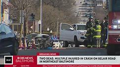 Two killed, including child, and multiple injured in Northeast Baltimore crash