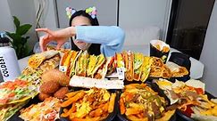 ENTIRE TACO BELL MENU (tacos nacho fries burritos) MUKBANG Eating Show