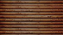 Log Cabin Mountain Logs (Rustic Oak) Peel & Stick CANVAS Wall Mural (10 1/2 Feet Wide x 8 Feet High)