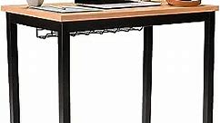 The Office Oasis Small Computer Desk with Cable Management Tray, 36in Length, Pear