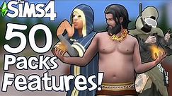 The Sims 4: 50 PACKS FEATURES You Might Not Know!