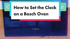 Set the clock on a Bosch oven #clockschanging #applianceclocks #ovenclock #Boschoven #oventips #eSpareshowto