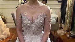 Our beautiful bride Angelu ✨ custom made wedding gown, very sparkly. Hand beaded ✨ #jazesy #jazelsybride #jazelsygown ✨ | Jazel Sy Bridal