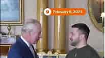 King Charles meets Ukrainian President Volodymyr Zelenskiy in London
