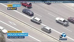 Chase suspect in stolen car leads CHP on wild, high-speed pursuit through South Bay area l ABC7