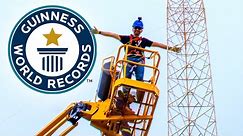 Building The Largest Popsicle Stick Tower with Manual do Mundo - Guinness World Records