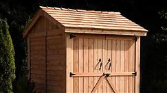 6x6 Maximizer Storage Shed with panelized cedar shingle roof option - Outdoor Living Today