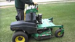 John Deere Used 647A Stand On Rider TR2667A VIDEO