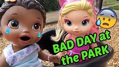 BABY ALIVE goes to the PARK! The Lilly and Mommy Show! FUNNY KIDS SKIT!