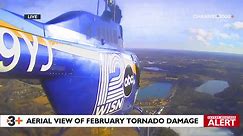 #LIVE: Aerial view of February tornado damage