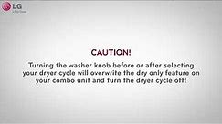 How to Use the Dry Only Feature - Washer/Dryer Combo