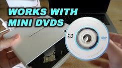 The DVD drive that works with mini DVDs: LG Portable DVD Writer