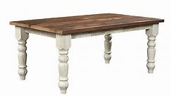 Amish Reclaimed Barnwood Farmhouse Solid Top Dining Table