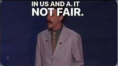 Borat - Very Nice Speech Kennedy Center Honors