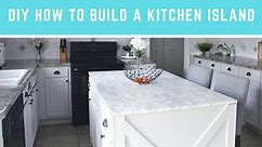DIY How to Build A Kitchen Island | Easy Island with Seating & Storage!