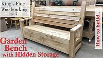 How to Build a Patio Bench with Storage: DIY Projects