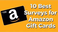 Take Surveys for Amazon Gift Cards (Top 10 Options)
