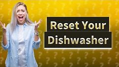 How do I reset my KitchenAid dishwasher board?