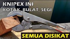 Knipex Universal Locking Pliers, Tang Buaya dengan rahang putar.