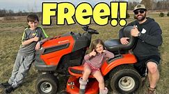 Fixing a FREE Riding Lawn Mower for CHEAP!