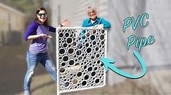 DIY PVC Pipe Privacy Screen // Part 1