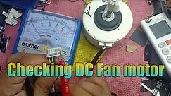 how to check DC Fan motor