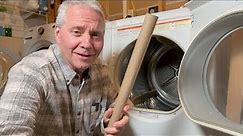 Simple Trick with A Cardboard Tube For Cleaning Your Dryer