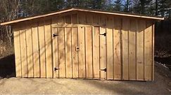 Finished 20x20 timber frame storage shed