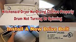 How to Fix KitchenAid Dryer Not Heating Correctly | Dryer Not Spinning | Model KEYS850JT0