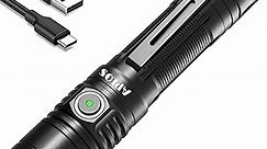 APLOS T09 Flashlight 3000 High Lumens Rechargeable Flashlights 6 Modes Super Bright LED Tactical Flashlight IP68 Pocket EDC Flash Light for Camping, Emergency, Rescue, Hunting, Inspection, Repair
