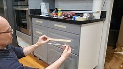 How to install a drawer handle IKEA. Как установить ручки на ящики кухни Икеа
