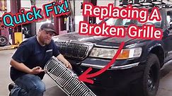 How To Replace A Broken Grille - Crown Vic / Grand Marquis - Quick Fix!