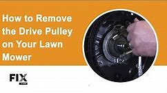 LAWN MOWER REPAIR: How to Remove the Drive Pulley on Your Lawn Mower | FIX.com