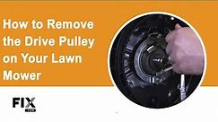 LAWN MOWER REPAIR: How to Remove the Drive Pulley on Your Lawn Mower | FIX.com
