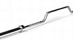 Titan Fitness 7 FT Cambered Olympic Bench Press Bar, Rated 600 LB, Chrome Finish